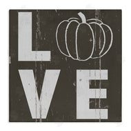 Jessica Mundo | Bold Love Text Distressed Pumpkin