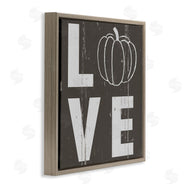 Jessica Mundo | Bold Love Text Distressed Pumpkin