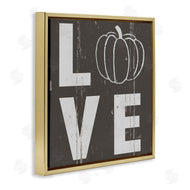 Jessica Mundo | Bold Love Text Distressed Pumpkin