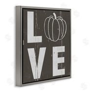 Jessica Mundo | Bold Love Text Distressed Pumpkin