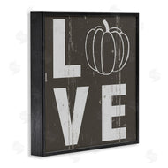 Jessica Mundo | Bold Love Text Distressed Pumpkin
