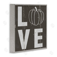 Jessica Mundo | Bold Love Text Distressed Pumpkin