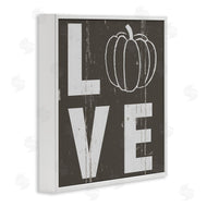 Jessica Mundo | Bold Love Text Distressed Pumpkin