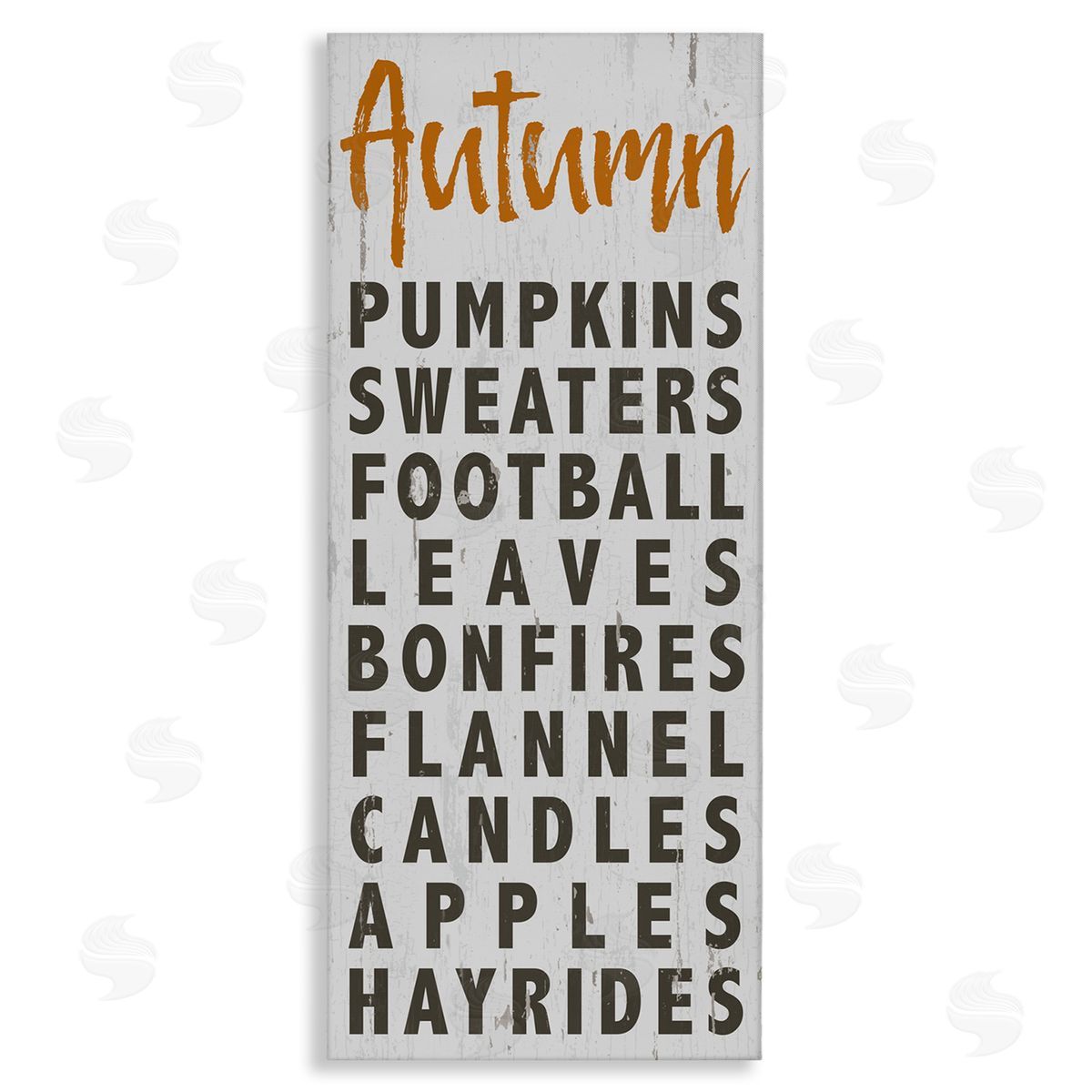 Jessica Mundo Autumn Favorites Charming Distressed Design Canvas Wall Art