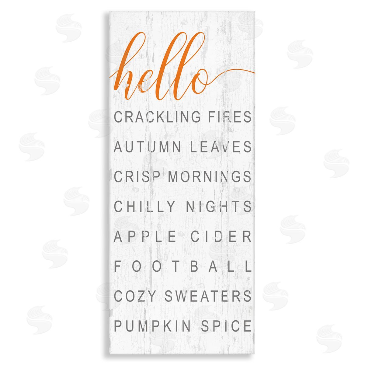 Hello Fall Favorites Phrases Canvas Wall Art, Home Decor by Jessica Mundo