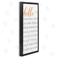 Jessica Mundo | Hello Fall Favorites Phrases