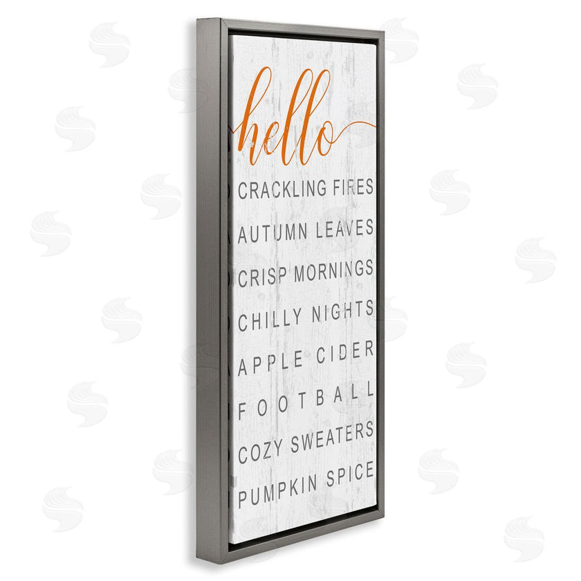 Jessica Mundo | Hello Fall Favorites Phrases