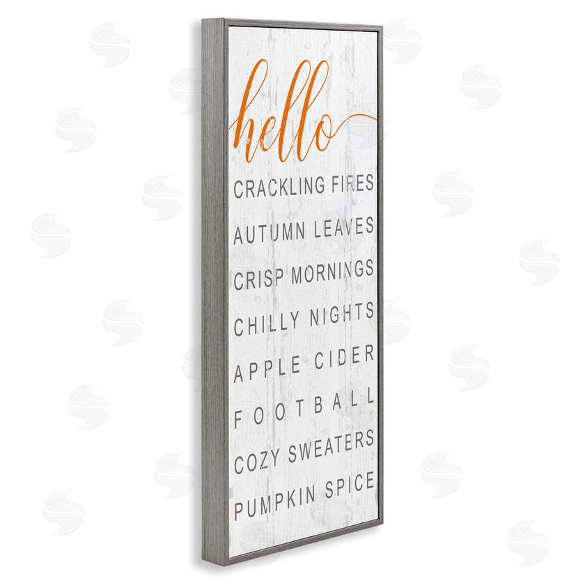 Jessica Mundo | Hello Fall Favorites Phrases