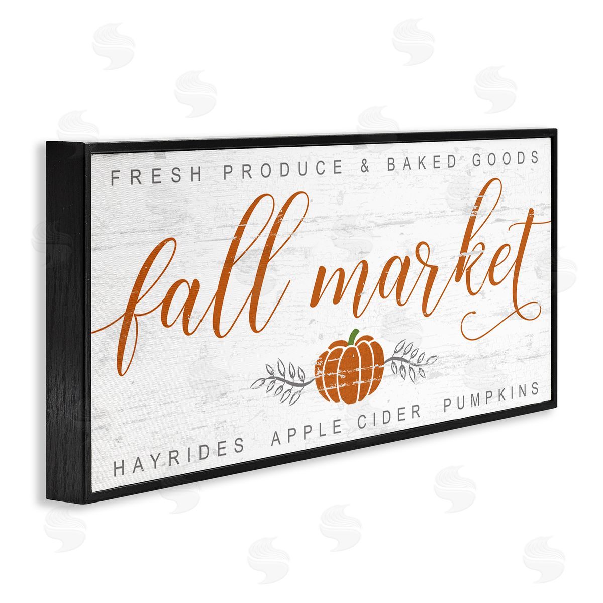 Charming Fall Market Sign Black Frame Print Wall Art, Home Decor by Jessica Mundo
