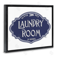 Jill Meyer | Vintage Laundry Room Sign Blue
