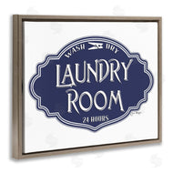 Jill Meyer | Vintage Laundry Room Sign Blue