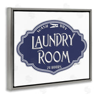 Jill Meyer | Vintage Laundry Room Sign Blue