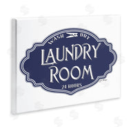 Jill Meyer | Vintage Laundry Room Sign Blue