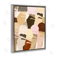 Stupell Studio | Hands Holding Ice Cream Pattern
