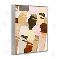 Stupell Studio | Hands Holding Ice Cream Pattern