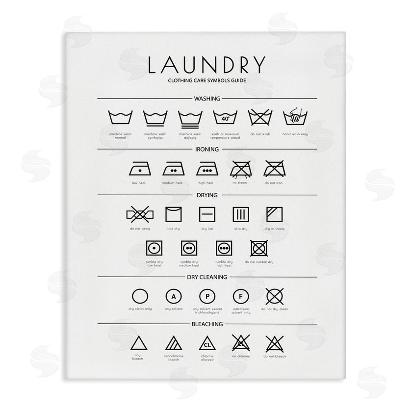 Martina Pavlova | Minimal Laundry Cleaning Symbols