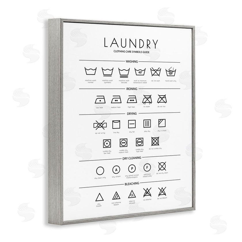 Martina Pavlova | Minimal Laundry Cleaning Symbols