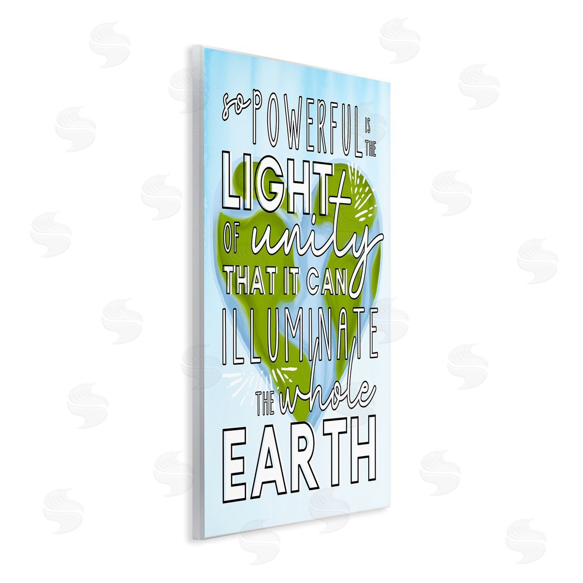 Erica Billups Light Of Unity Heart Shaped Earth Wall Plaque Art