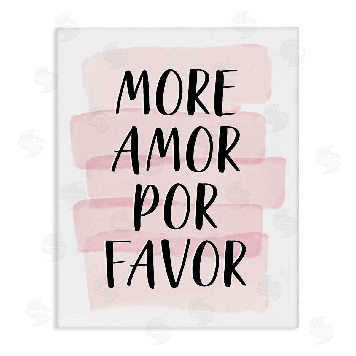 Martina Pavlova More Amor Por Favor Pink Canvas Wall Art