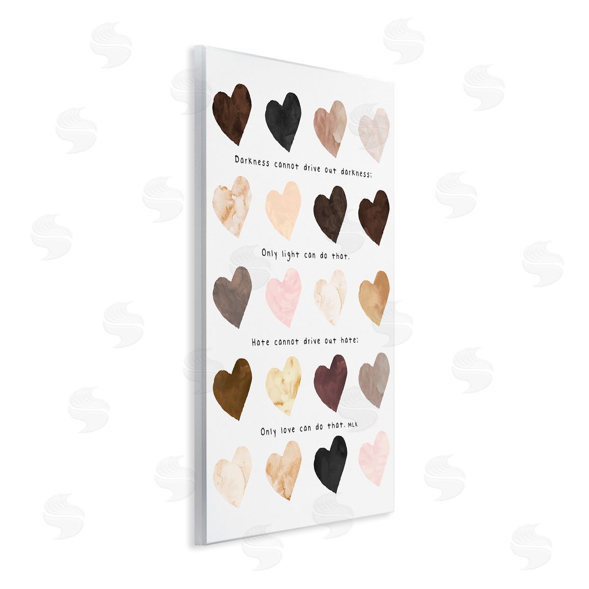 Erica Billups Only Love Can MLK Heart Pattern Wall Plaque Art