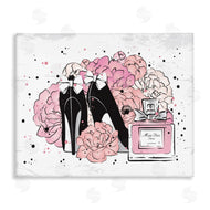 Martina Pavlova | Glam Pink Peonies Bow Heels