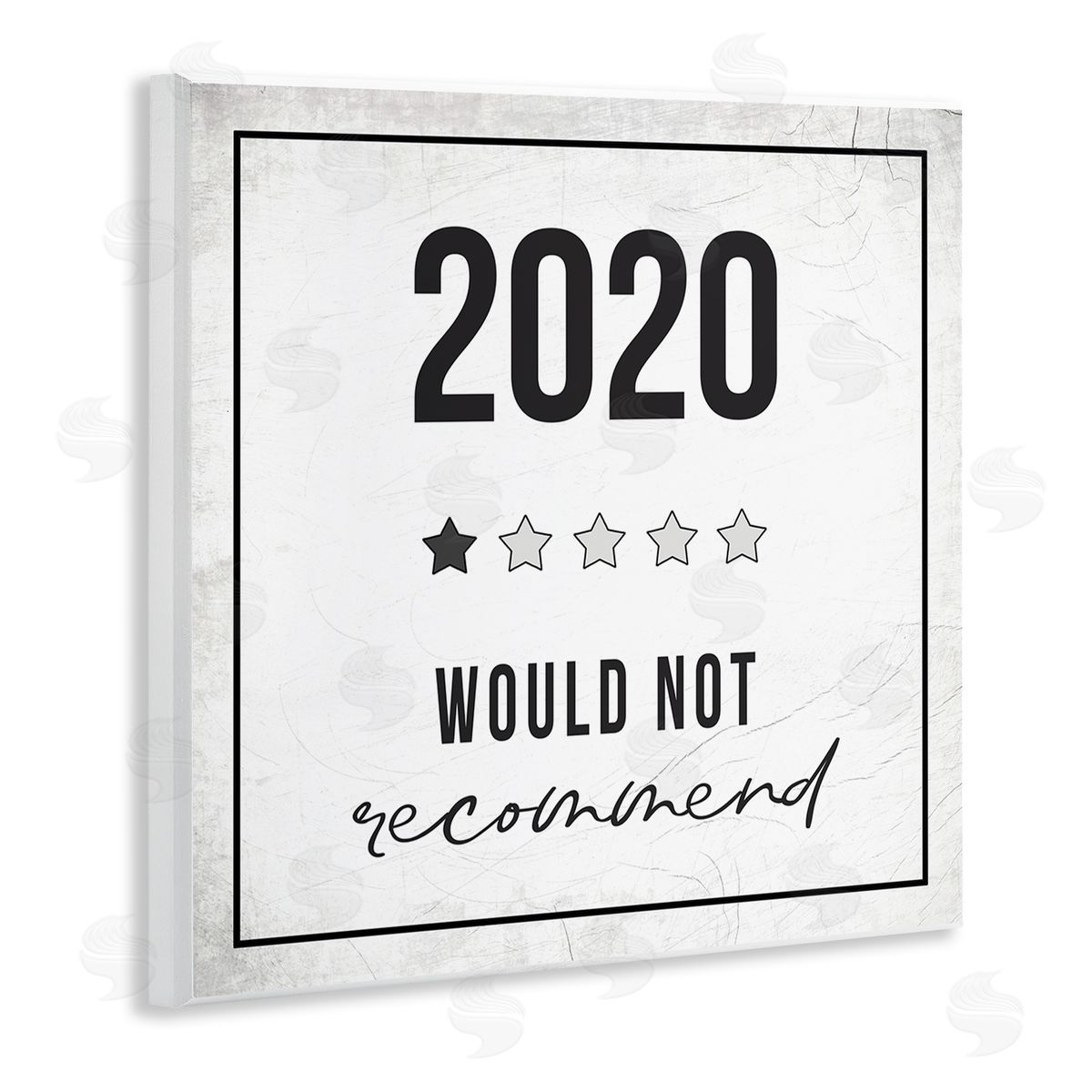 Stupell Studio 2020 Start Rating Humor Wall Plaque Art