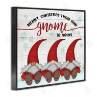 Stupell Studio | Merry Christmas Gnome Home Pun Snowflakes
