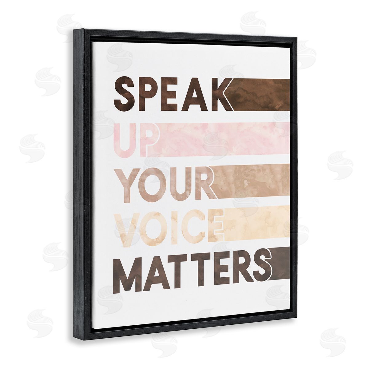 Erica Billups Your Voice Matters Equality Inspirational Black Floater Frame Canvas Art