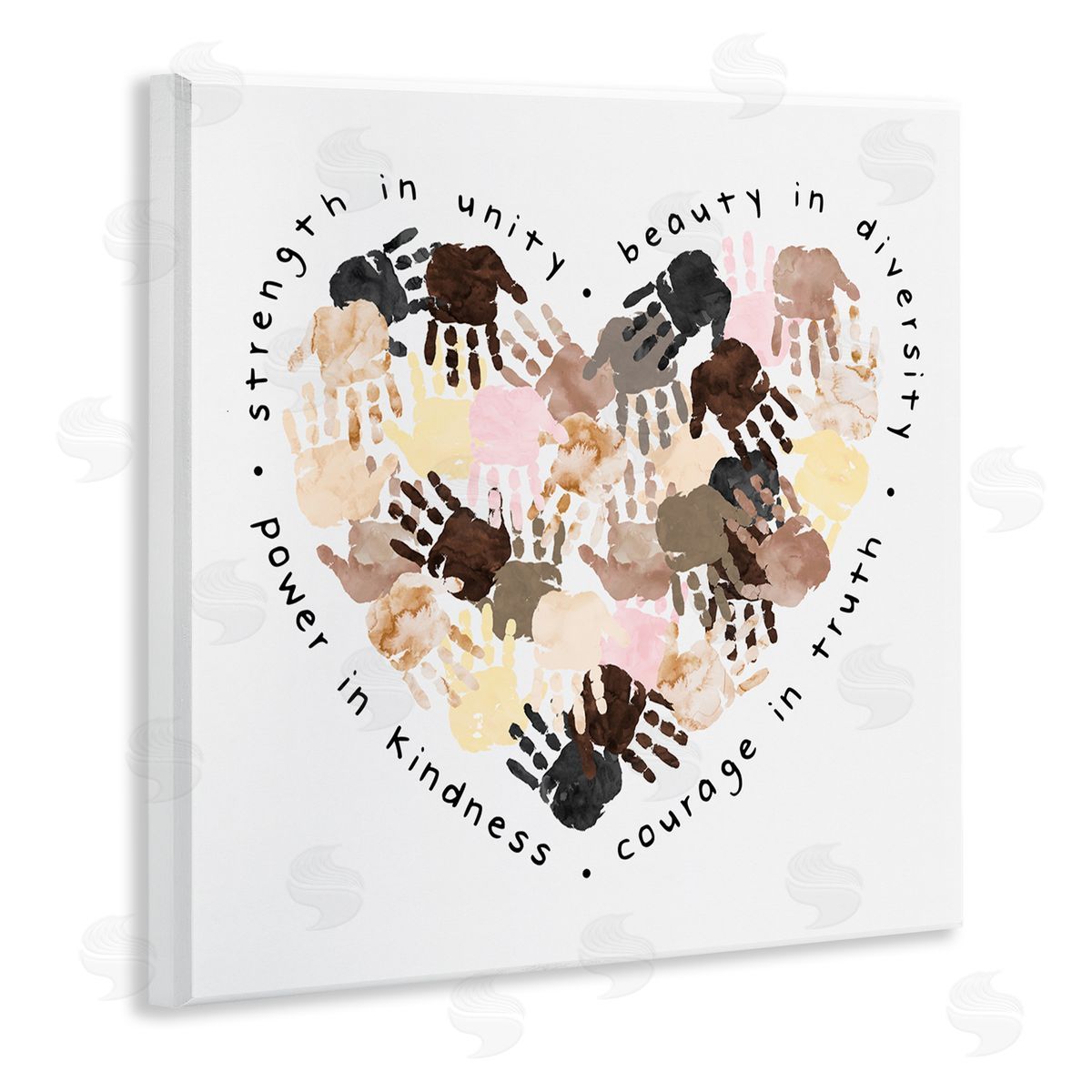 Powerful Strength In Unity Heart Wood Plaque Wall Art, Home Decor by Erica Billups
