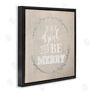Anna Quach | Eat Drink Be Merry Holiday Phrase