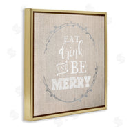 Anna Quach | Eat Drink Be Merry Holiday Phrase