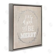 Anna Quach | Eat Drink Be Merry Holiday Phrase