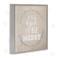 Anna Quach | Eat Drink Be Merry Holiday Phrase