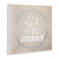 Anna Quach | Eat Drink Be Merry Holiday Phrase