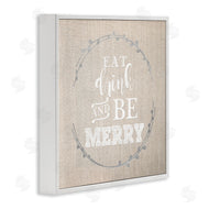 Anna Quach | Eat Drink Be Merry Holiday Phrase