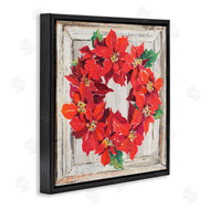 Patricia Pinto | Charming Winter Poinsettia Wreath