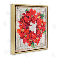 Patricia Pinto | Charming Winter Poinsettia Wreath