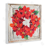 Patricia Pinto | Charming Winter Poinsettia Wreath