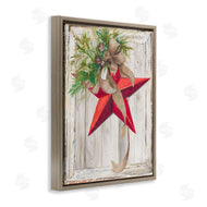 Patricia Pinto | Winter Red Star Barn Wood