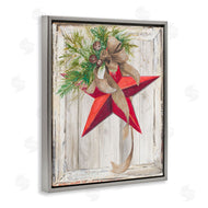 Patricia Pinto | Winter Red Star Barn Wood