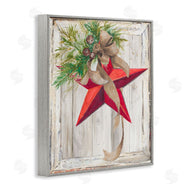 Patricia Pinto | Winter Red Star Barn Wood