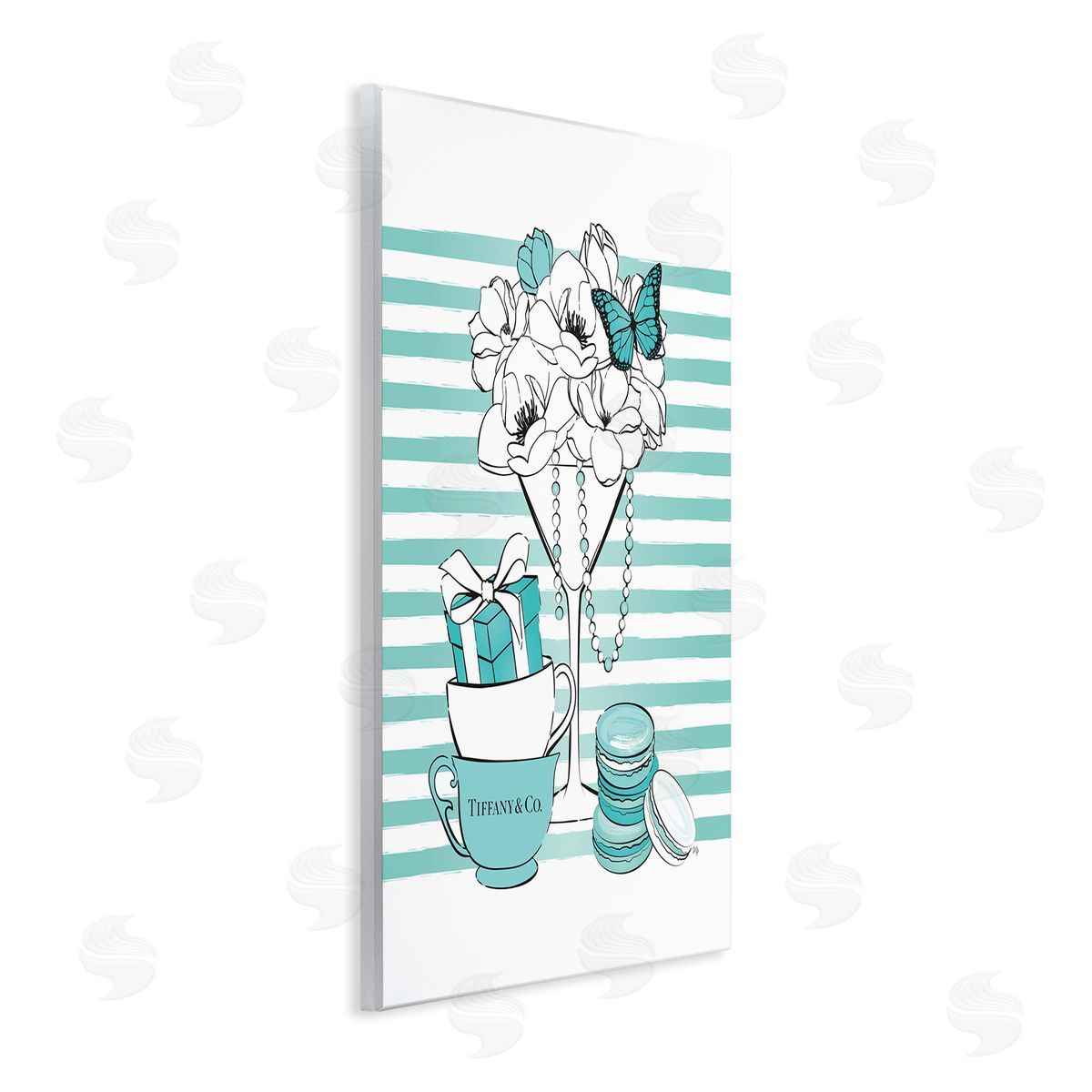 Martina Pavlova Glass of Fashion Illustration Designer Style Wall Plaque Art