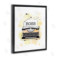 Martina Pavlova | Yellow Typewriter Boss Abstract Splash