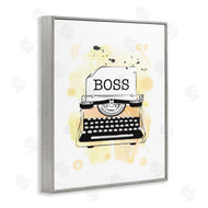 Martina Pavlova | Yellow Typewriter Boss Abstract Splash