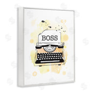 Martina Pavlova | Yellow Typewriter Boss Abstract Splash