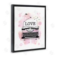 Martina Pavlova | Pink Typewriter Love Paint Splash