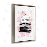 Martina Pavlova | Pink Typewriter Love Paint Splash