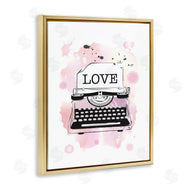 Martina Pavlova | Pink Typewriter Love Paint Splash