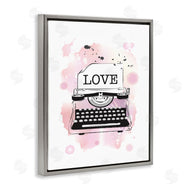 Martina Pavlova | Pink Typewriter Love Paint Splash