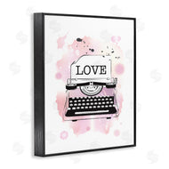 Martina Pavlova | Pink Typewriter Love Paint Splash